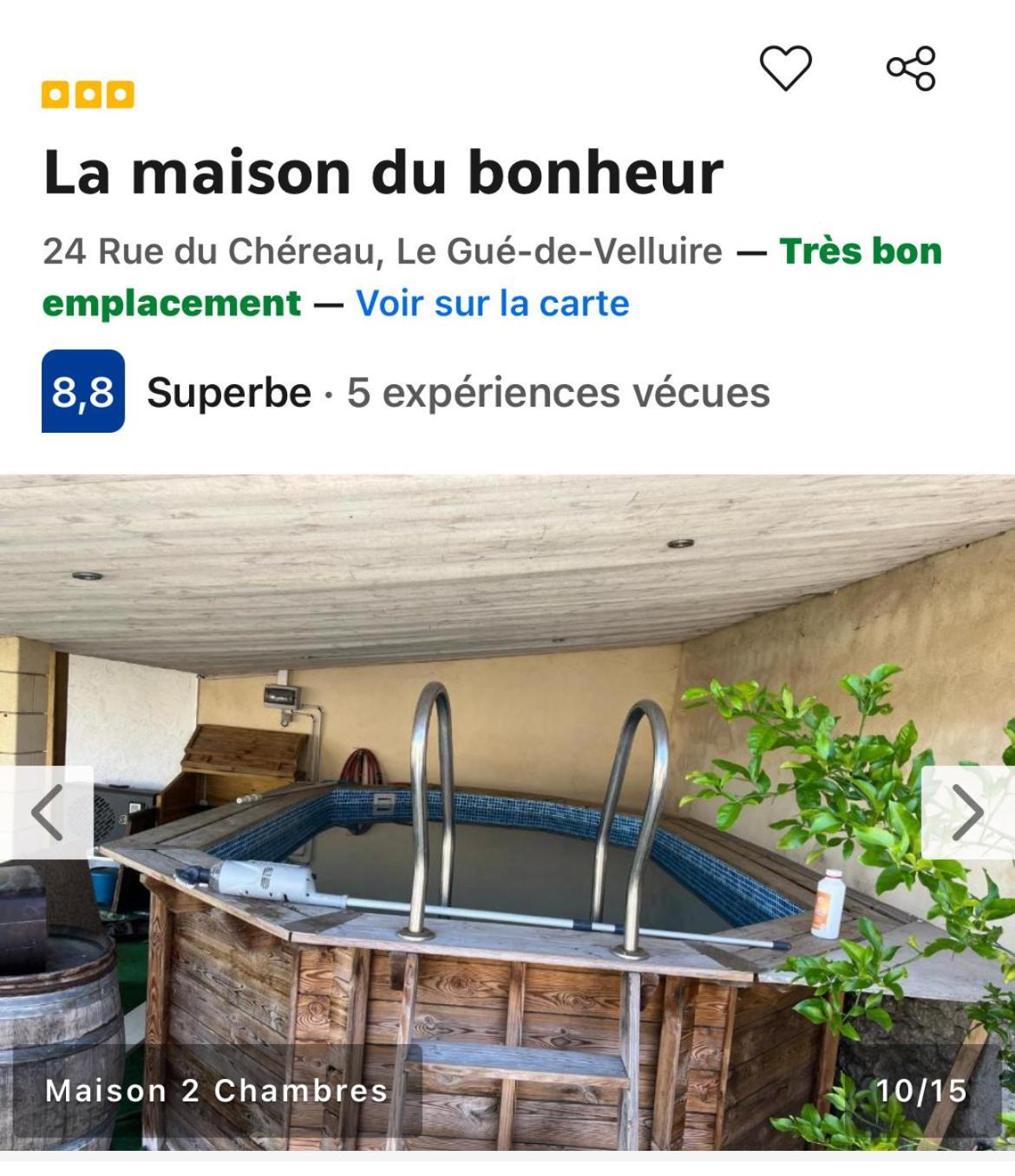 La Maison Du Bonheur Le Gue-de-Velluire Exterior photo